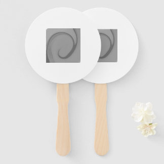 SIMPLE MINIMAL MODERN MONOGRAM ELEGANT STYLE CHIC  HAND FAN