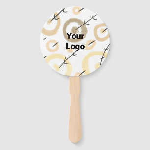 SIMPLE MINIMAL MODERN MONOGRAM ELEGANT STYLE CHIC  HAND FAN
