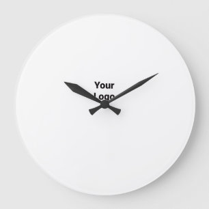 SIMPLE MINIMAL MODERN MONOGRAM ELEGANT STYLE CHIC  LARGE CLOCK