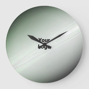 SIMPLE MINIMAL MODERN MONOGRAM ELEGANT STYLE CHIC  LARGE CLOCK