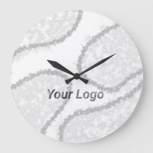SIMPLE MINIMAL MODERN MONOGRAM ELEGANT STYLE CHIC LARGE CLOCK