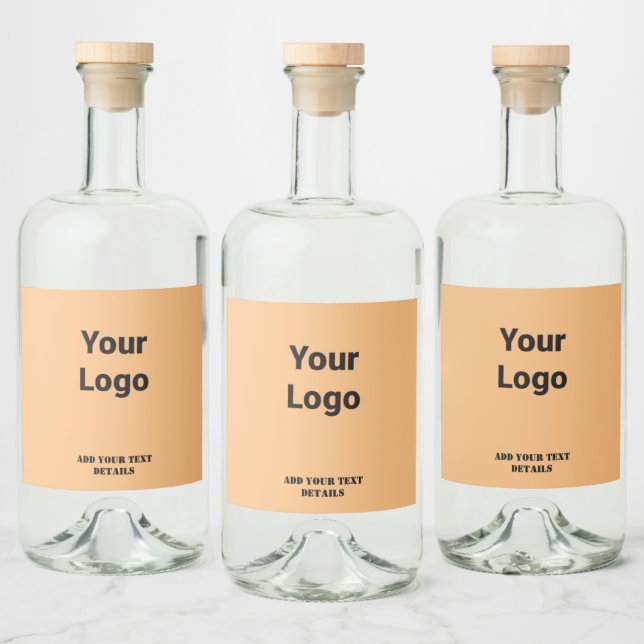 SIMPLE MINIMAL MODERN MONOGRAM ELEGANT STYLE CHIC  LIQUOR BOTTLE LABEL (Bottles)
