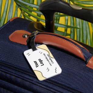 SIMPLE MINIMAL MODERN MONOGRAM ELEGANT STYLE CHIC  LUGGAGE TAG