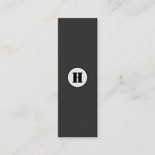 SIMPLE MINIMAL MODERN MONOGRAM ELEGANT STYLE CHIC MINI BUSINESS CARD