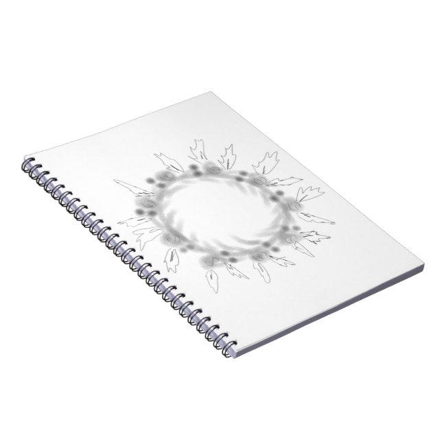 SIMPLE MINIMAL MODERN MONOGRAM ELEGANT STYLE CHIC  NOTEBOOK (Right Side)