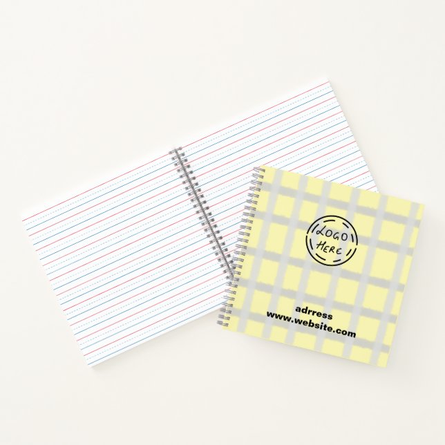 SIMPLE MINIMAL MODERN MONOGRAM ELEGANT STYLE CHIC  NOTEBOOK (Inside)
