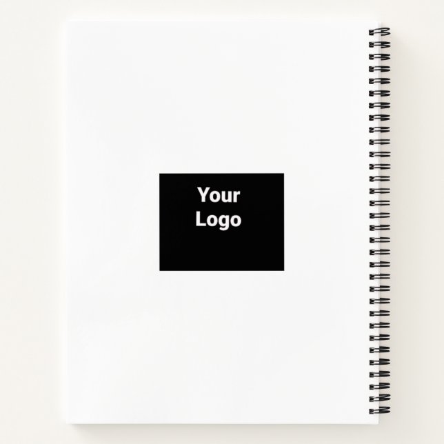 SIMPLE MINIMAL MODERN MONOGRAM ELEGANT STYLE CHIC  NOTEBOOK (Back)