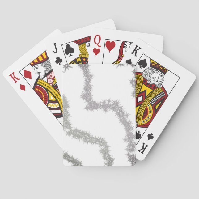 SIMPLE MINIMAL MODERN MONOGRAM ELEGANT STYLE CHIC  PLAYING CARDS (Back)
