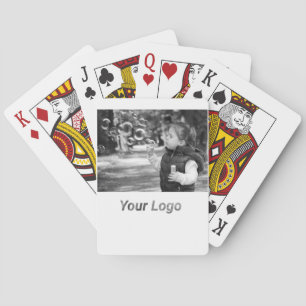 SIMPLE MINIMAL MODERN MONOGRAM ELEGANT STYLE CHIC  PLAYING CARDS