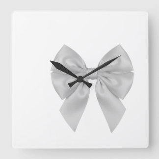 SIMPLE MINIMAL MODERN MONOGRAM ELEGANT STYLE CHIC  SQUARE WALL CLOCK