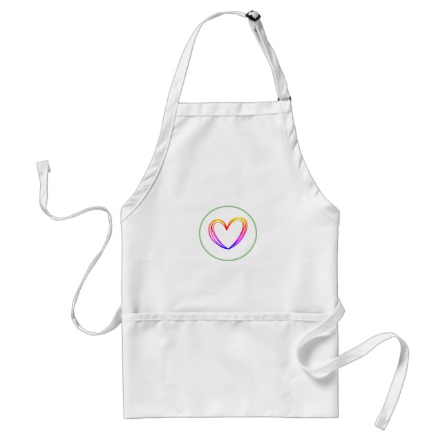 SIMPLE MINIMAL MODERN MONOGRAM ELEGANT STYLE CHIC  STANDARD APRON (Front)