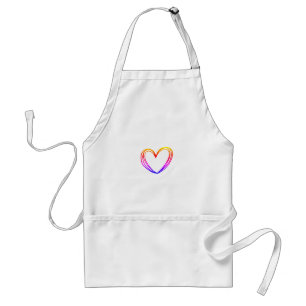 SIMPLE MINIMAL MODERN MONOGRAM ELEGANT STYLE CHIC STANDARD APRON