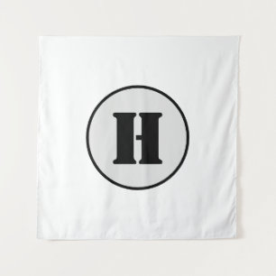SIMPLE MINIMAL MODERN MONOGRAM ELEGANT STYLE CHIC TAPESTRY