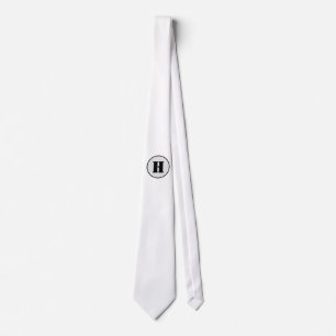 SIMPLE MINIMAL MODERN MONOGRAM ELEGANT STYLE CHIC TIE