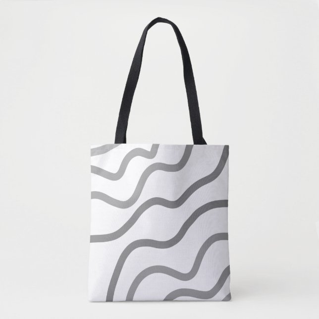 SIMPLE MINIMAL MODERN MONOGRAM ELEGANT STYLE CHIC  TOTE BAG (Front)