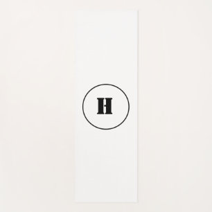SIMPLE MINIMAL MODERN MONOGRAM ELEGANT STYLE CHIC YOGA MAT