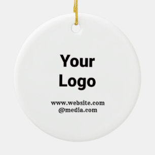 SIMPLE MINIMAL MODERN MONOGRAM ELEGANT STYLE  TOTE CERAMIC ORNAMENT