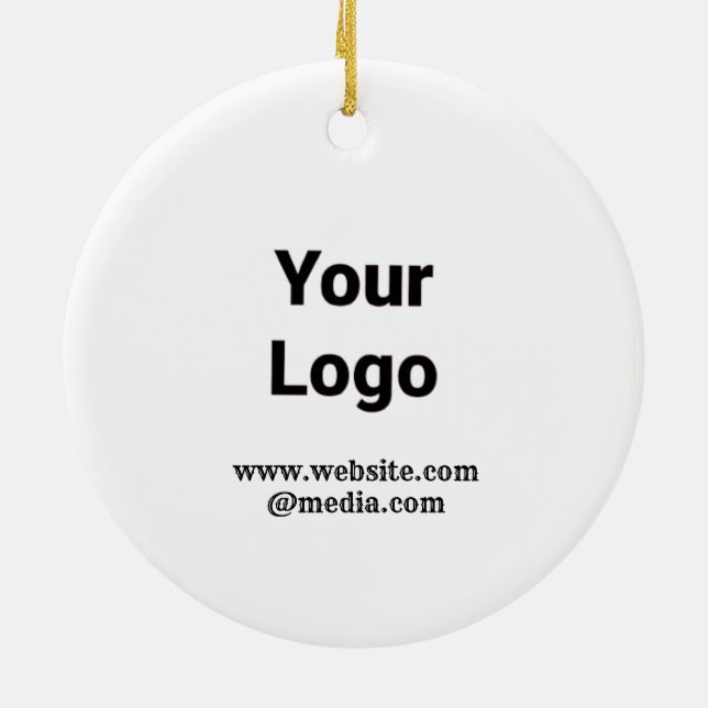 SIMPLE MINIMAL MODERN MONOGRAM ELEGANT STYLE  TOTE CERAMIC ORNAMENT (Back)