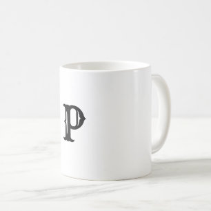 SIMPLE MINIMAL MODERN MONOGRAM ELEGANT STYLE TOTE COFFEE MUG