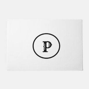 SIMPLE MINIMAL MODERN MONOGRAM ELEGANT STYLE  TOTE DOORMAT