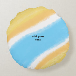 SIMPLE MINIMAL MODERN MONOGRAM ELEGANT STYLE  TOTE ROUND CUSHION