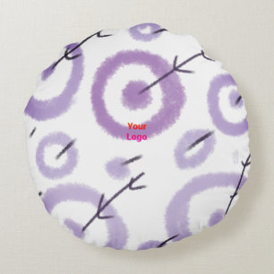 SIMPLE MINIMAL MODERN MONOGRAM ELEGANT STYLE  TOTE ROUND CUSHION