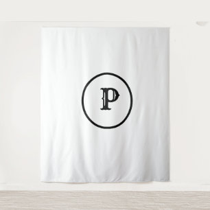 SIMPLE MINIMAL MODERN MONOGRAM ELEGANT STYLE TOTE TAPESTRY