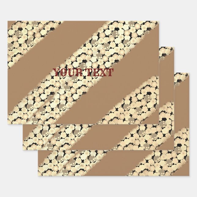 SIMPLE MINIMAL MODERN MONOGRAM ELEGANT STYLE  TOTE WRAPPING PAPER SHEET (Set)