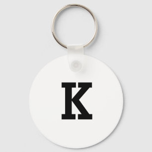 SIMPLE MINIMAL MONOGRAM CUSTOM NAME KEYCHAIN