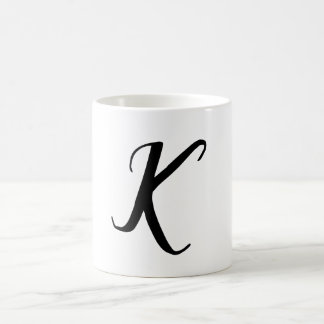 SIMPLE MINIMAL MONOGRAM CUSTOM NAME KEYCHAIN COFFEE MUG