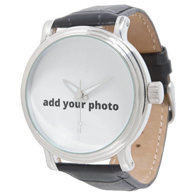simple minimal monogram logo elegant personalised  watch (Angled)