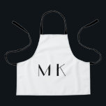 simple minimal monogram logo personalised baking a apron<br><div class="desc">design</div>