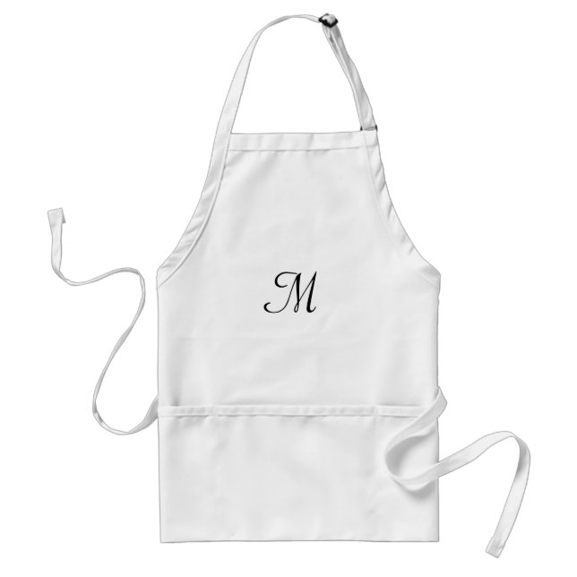 simple minimal monogram logo personalised baking a standard apron (Front)