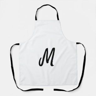 simple minimal monogram logo personalised baking apron