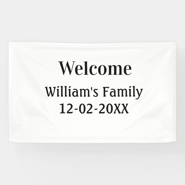 simple minimal monogram logo personalised baking   banner (Horizontal)