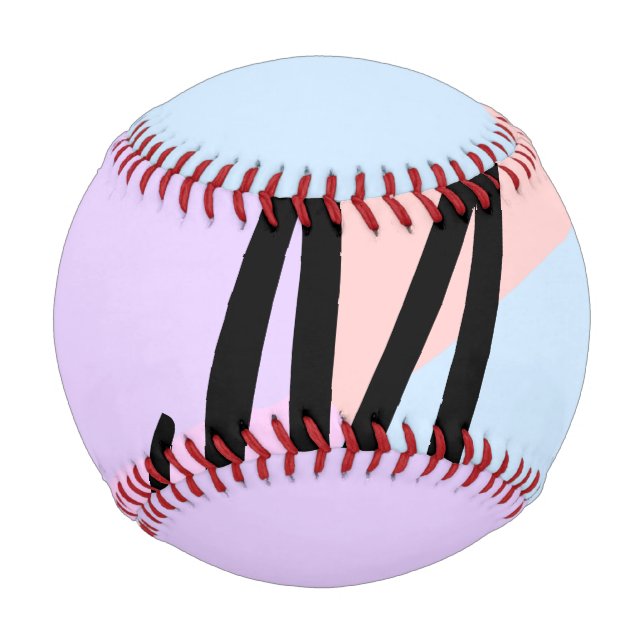 simple minimal monogram logo personalised baking   baseball (Front)