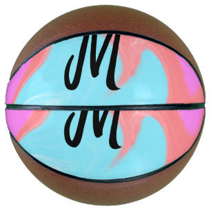 simple minimal monogram logo personalised baking basketball