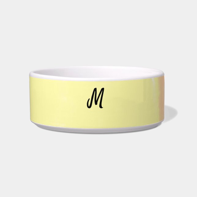 simple minimal monogram logo personalised baking   bowl (Front)