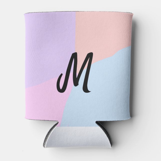 simple minimal monogram logo personalised baking   can cooler (Front)