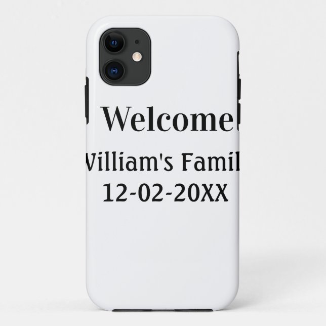 simple minimal monogram logo personalised baking   Case-Mate iPhone case (Back)