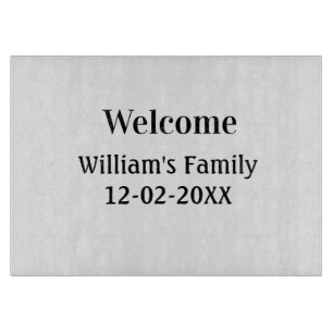 simple minimal monogram logo personalised baking cutting board