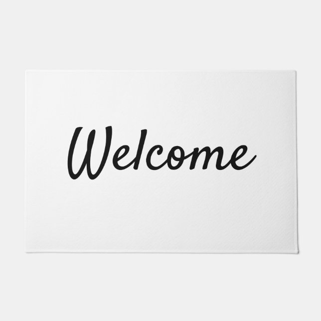 simple minimal monogram logo personalised baking   doormat (Front)