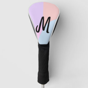 simple minimal monogram logo personalised baking golf head cover