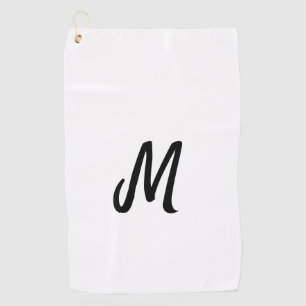 simple minimal monogram logo personalised baking golf towel