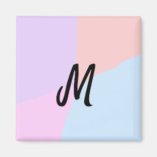 simple minimal monogram logo personalised baking magnet