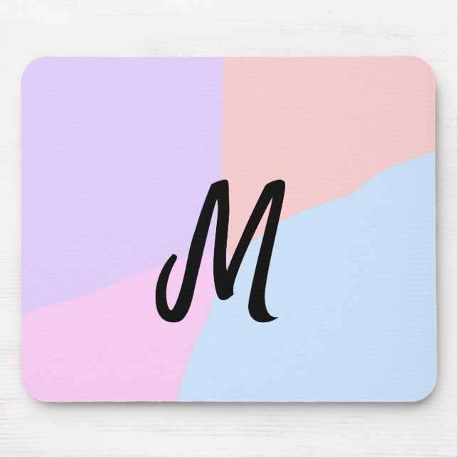 simple minimal monogram logo personalised baking   mouse pad (Front)