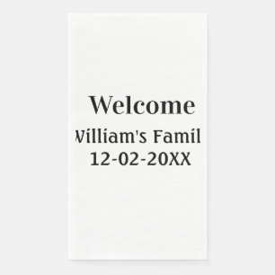 simple minimal monogram logo personalised baking napkin