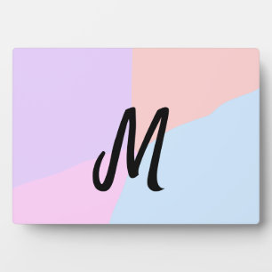 simple minimal monogram logo personalised baking plaque