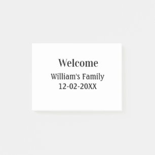 simple minimal monogram logo personalised baking post-it notes