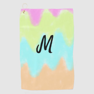 simple minimal monogram logo personalised baking t golf towel